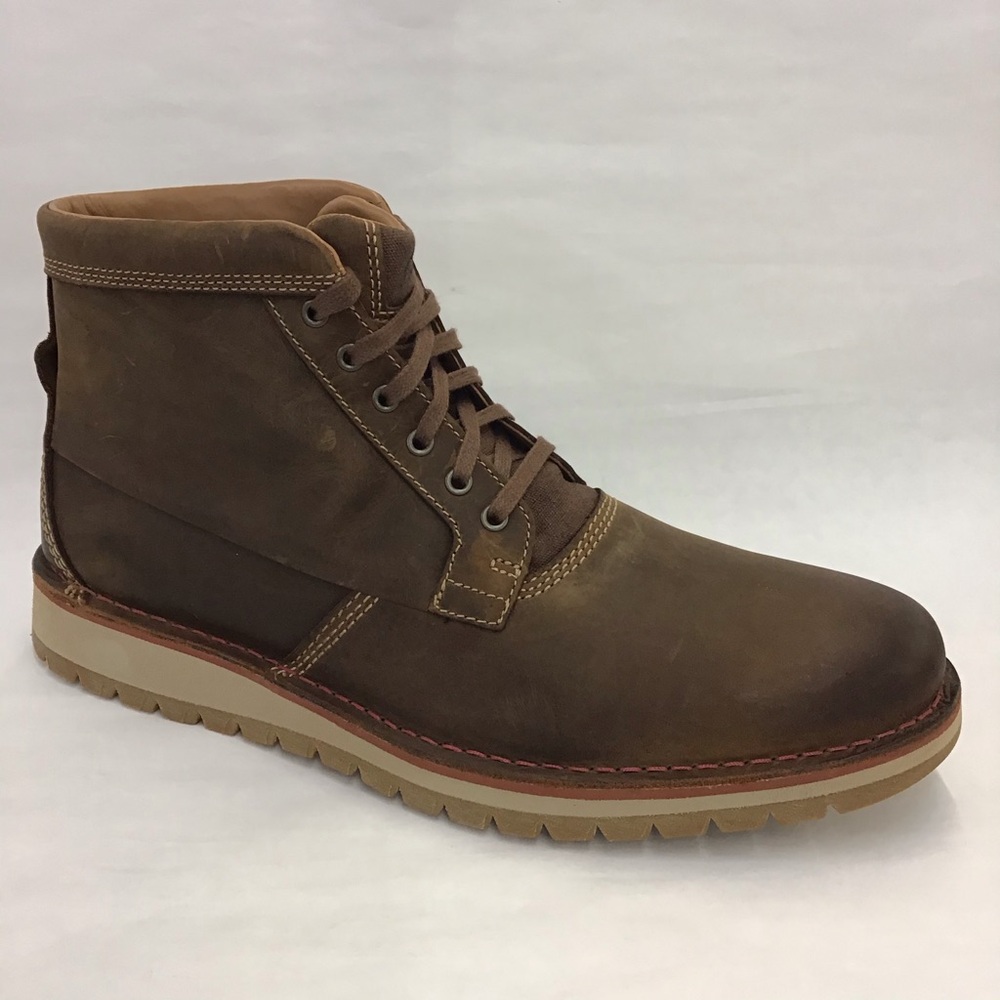 New Mens Ankle-High Lace-Up Boot Clarks Rugged Varby Top Size 13M